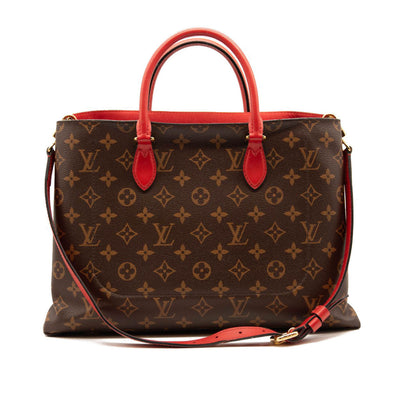 Louis Vuitton Tote Flower Monogram Coquelicot in Coated Canvas