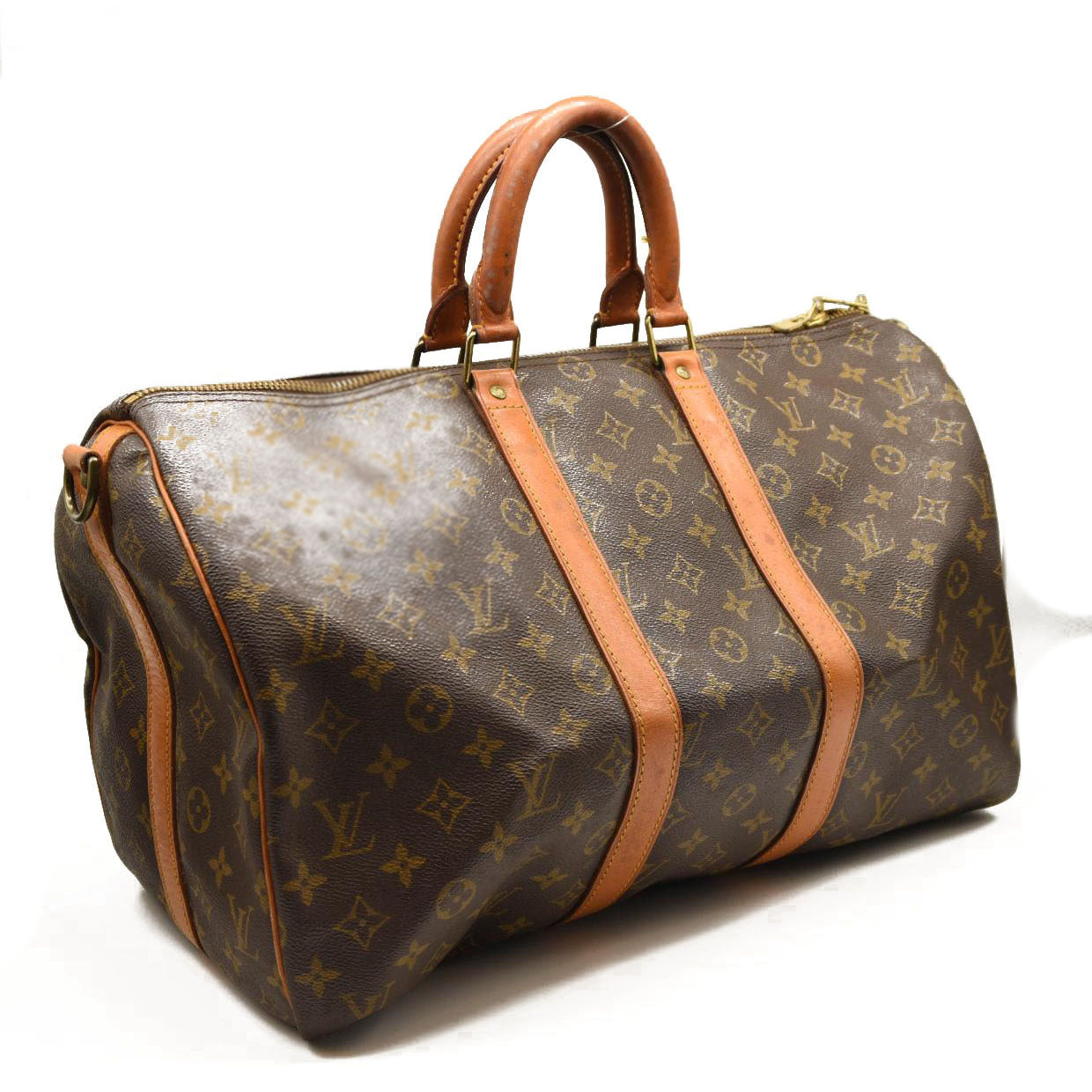 USED LOUIS VUITTON Monogram Keepall Bandouliere 45 FO883