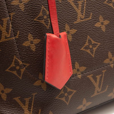 Handbags Louis Vuitton Louis Vuitton Monogram Flower Tote Hand Bag Coquelicot 2way M43553 Auth ro306a