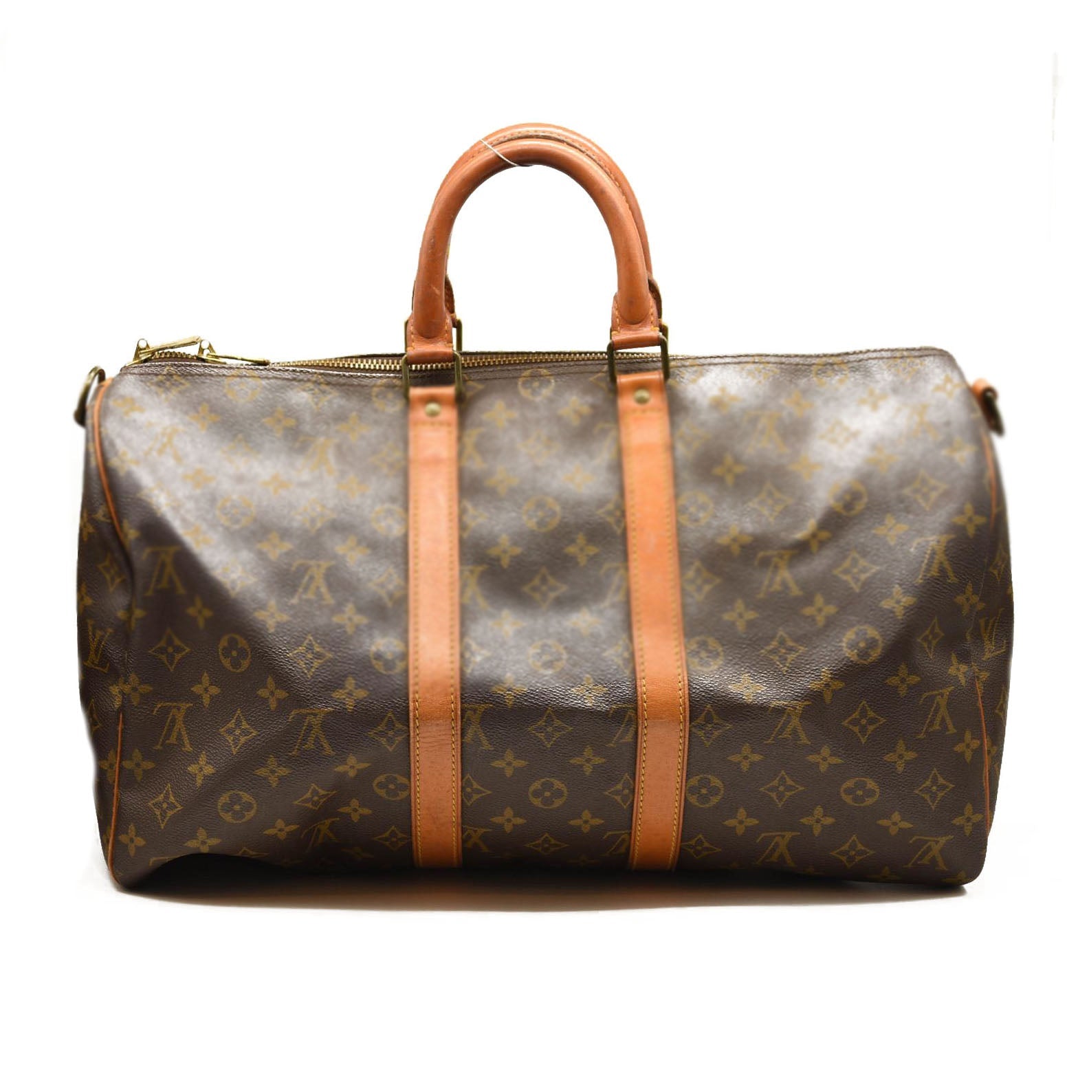 USED LOUIS VUITTON Monogram Keepall Bandouliere 45 FO883