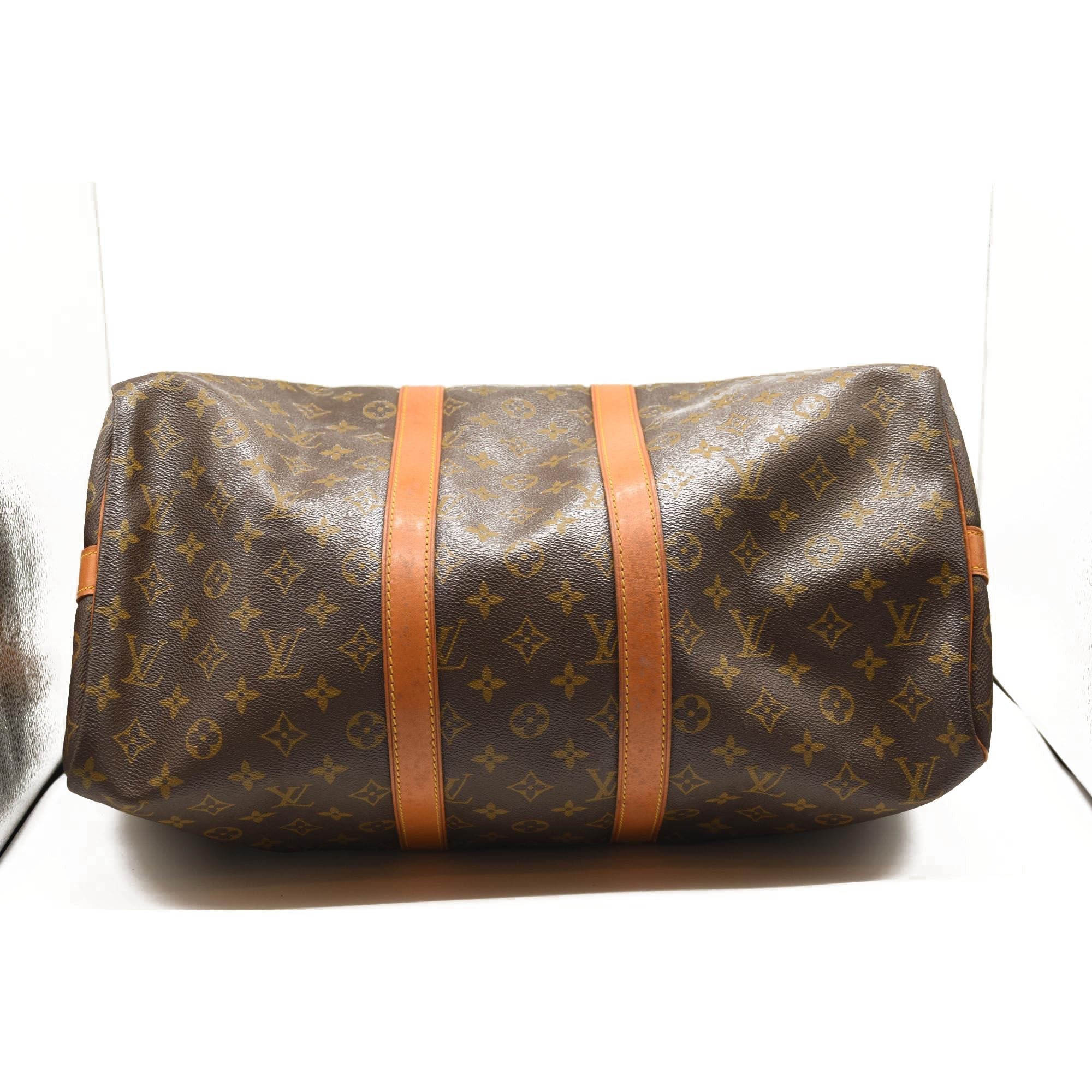 USED LOUIS VUITTON Monogram Keepall Bandouliere 45 FO883