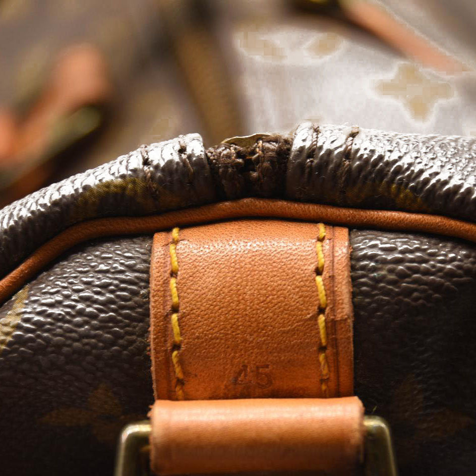 USED LOUIS VUITTON Monogram Keepall Bandouliere 45 FO883