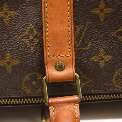 USED LOUIS VUITTON Monogram Keepall Bandouliere 45 FO883