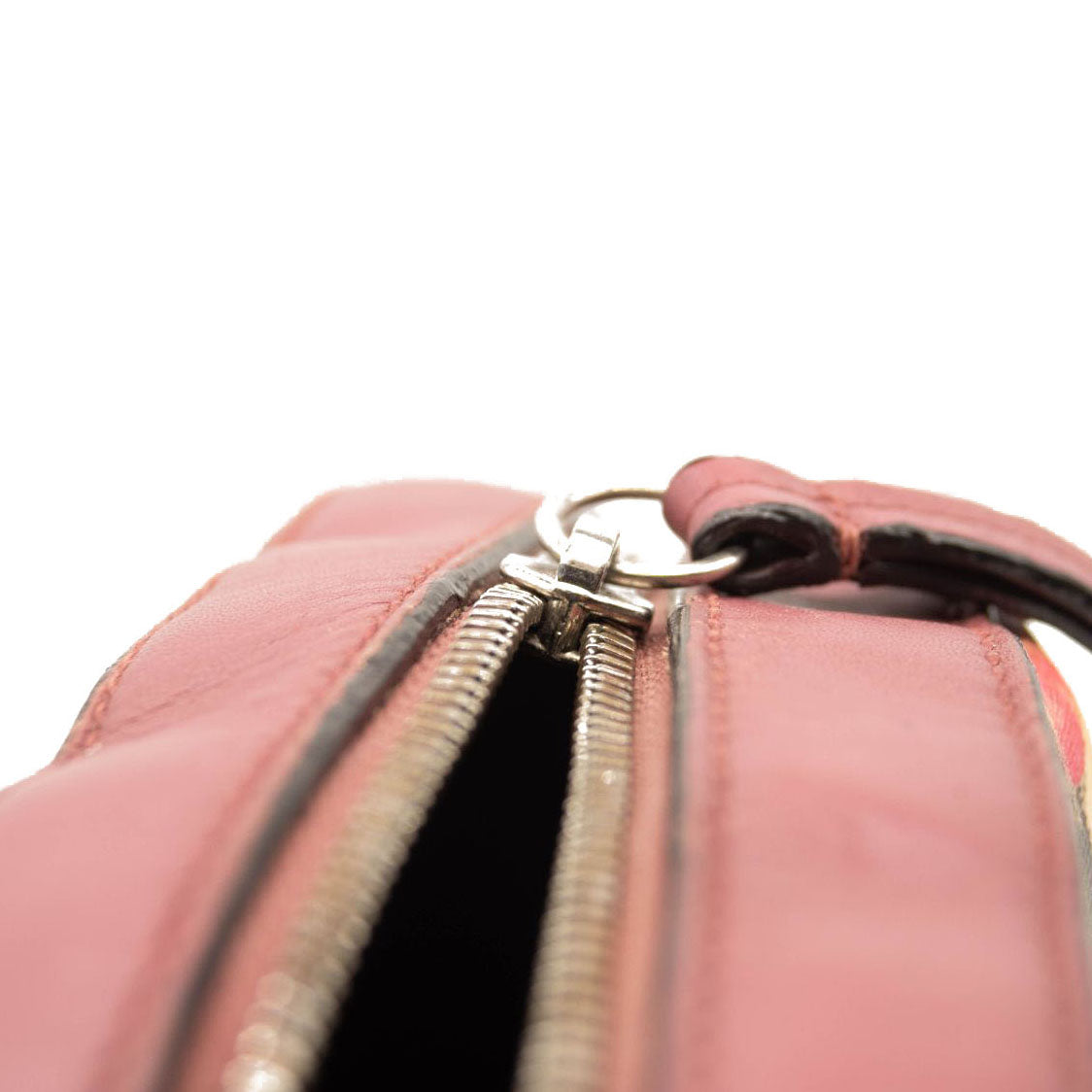 Gucci GG Supreme Monogram Blooms Mini Chain Shoulder Bag Beige Multicolor Dry Rose