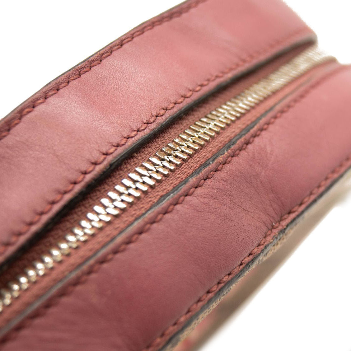 Gucci GG Supreme Monogram Blooms Mini Chain Shoulder Bag Beige Multicolor Dry Rose