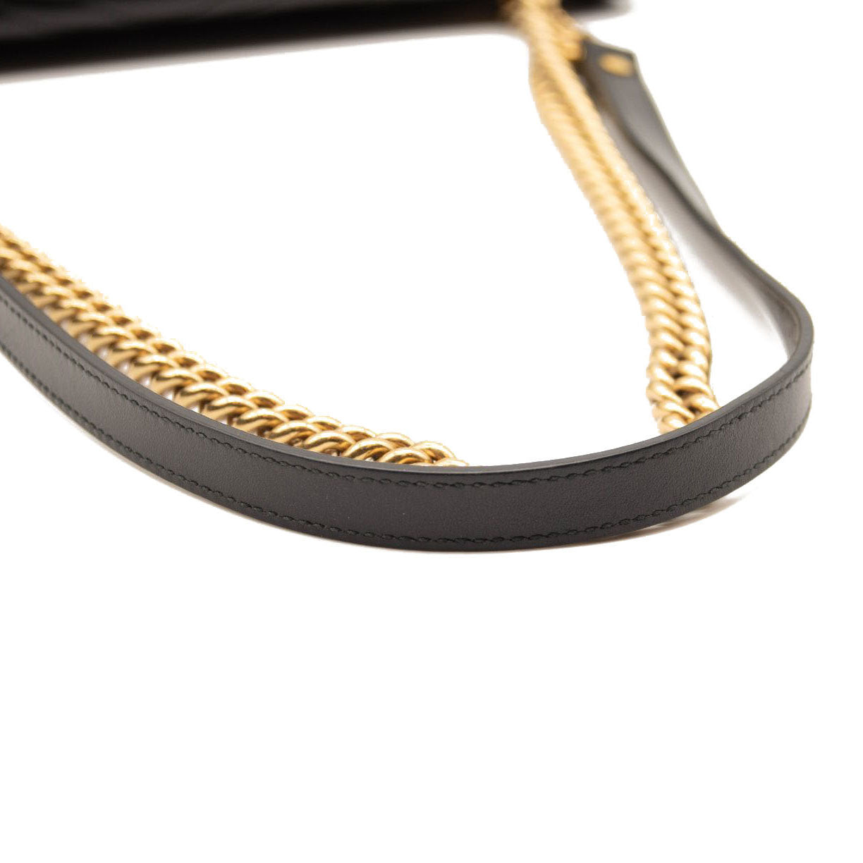 Gucci Calfskin Matelasse Medium GG Marmont Shoulder Bag Black