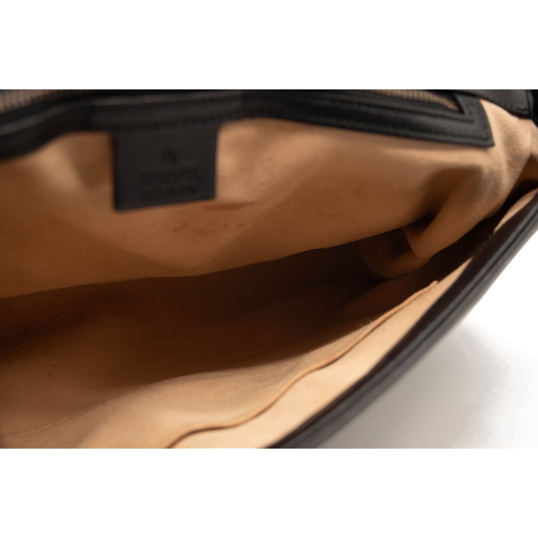 Gucci Calfskin Matelasse Medium GG Marmont Shoulder Bag Black