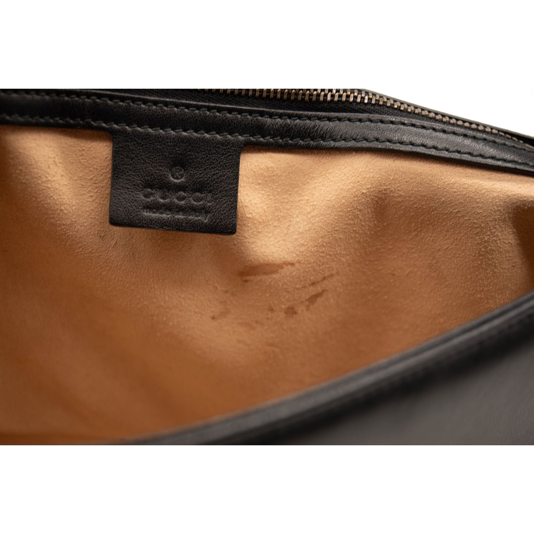 Gucci Calfskin Matelasse Medium GG Marmont Shoulder Bag Black