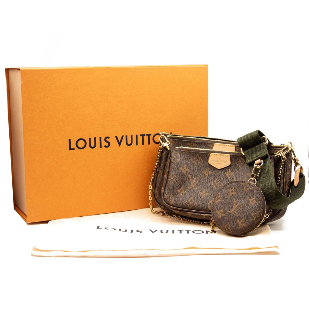 Preloved Lv Louis Vuitton monogram pochette accessories new