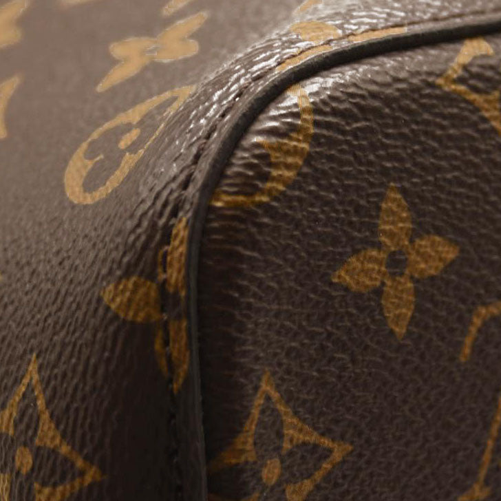 Used Louis Vuitton Neonoe Mm Rose Poudre Brown Monogram Canvas Shoulder Bag