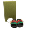 NEW Gucci Pursuit GG Logo Slide Sandal (Women) EU 42 Black Green Red with Box