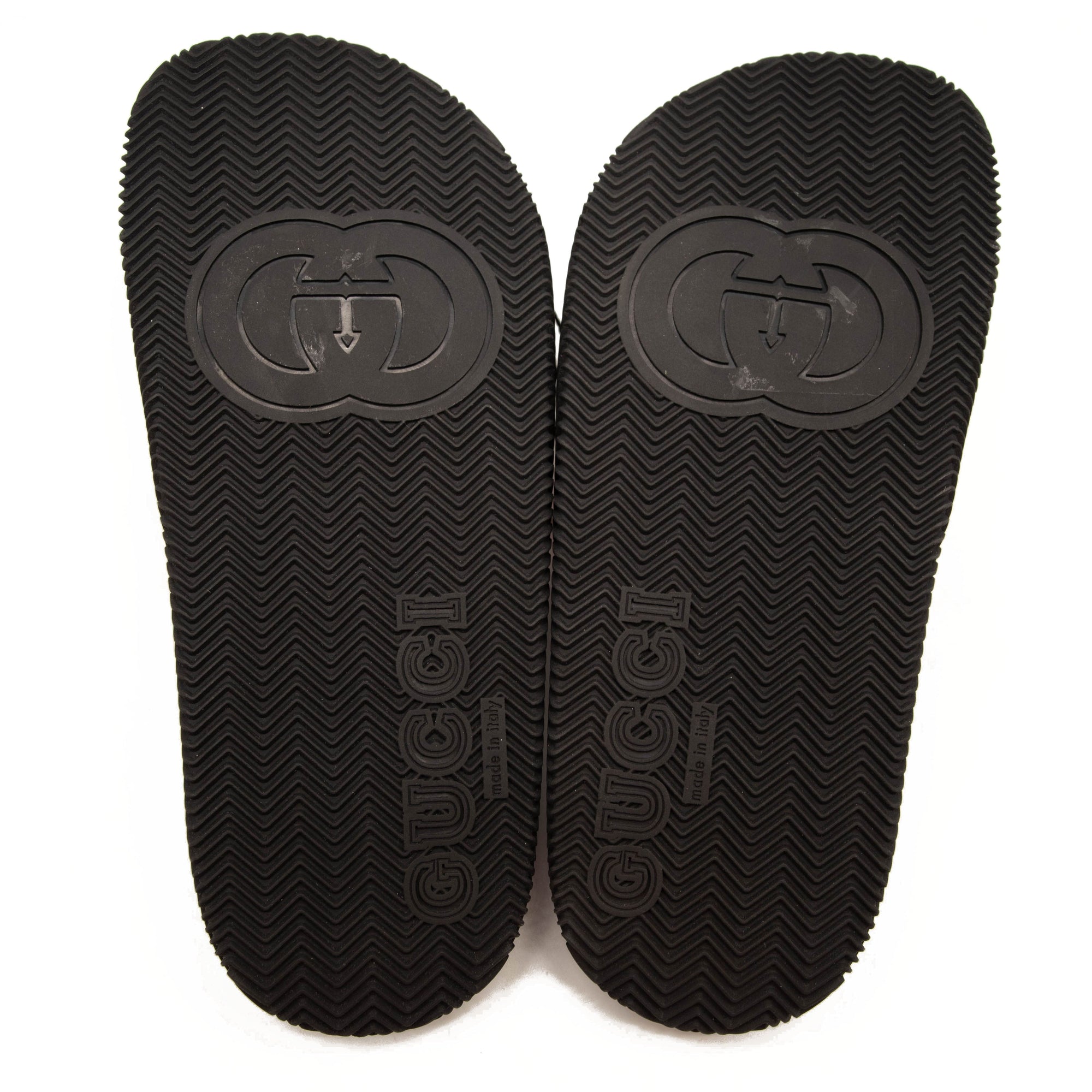 NEW Gucci Pursuit GG Logo Slide Sandal (Women) EU 42 Black Green Red with Box