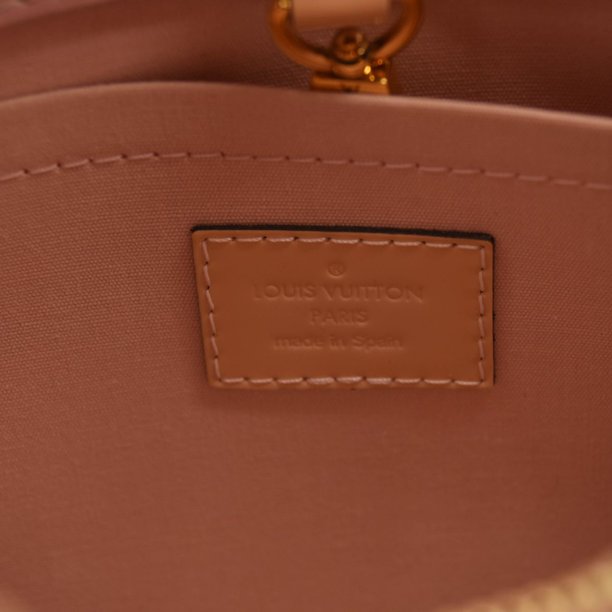 Louis Vuitton Vernis Montaigne BB Rose Ballerine