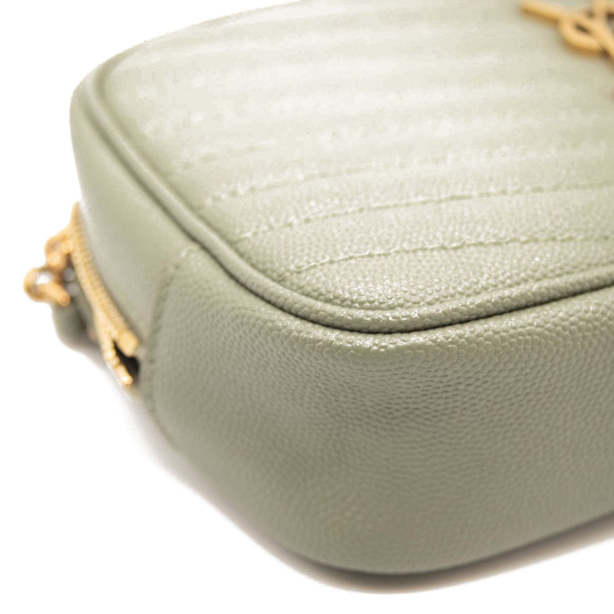 NEW Saint Laurent Mini Lou Camera Bag Light Sage YSL