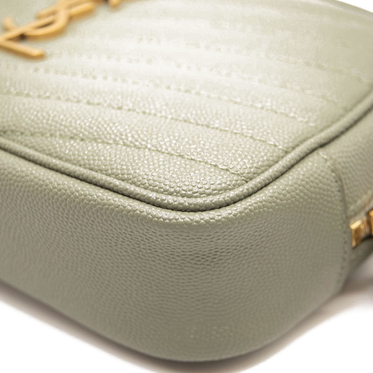 NEW Saint Laurent Mini Lou Camera Bag Light Sage YSL
