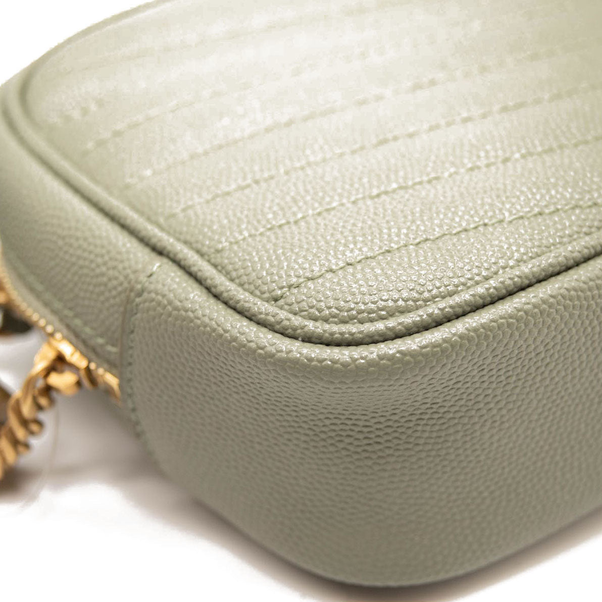 NEW Saint Laurent Mini Lou Camera Bag Light Sage YSL