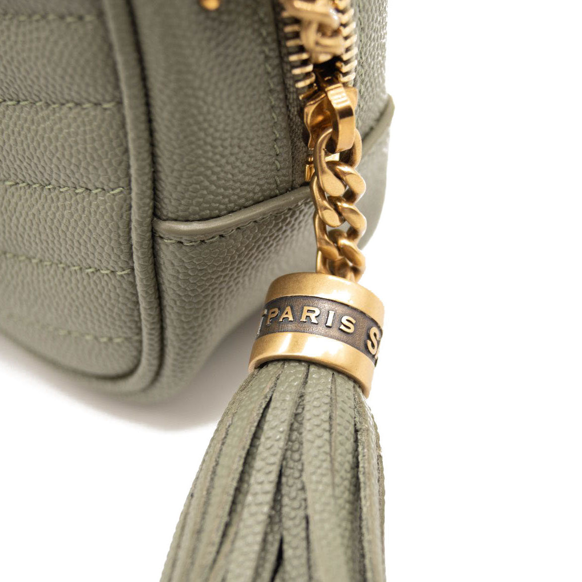 NEW Saint Laurent Mini Lou Camera Bag Light Sage YSL