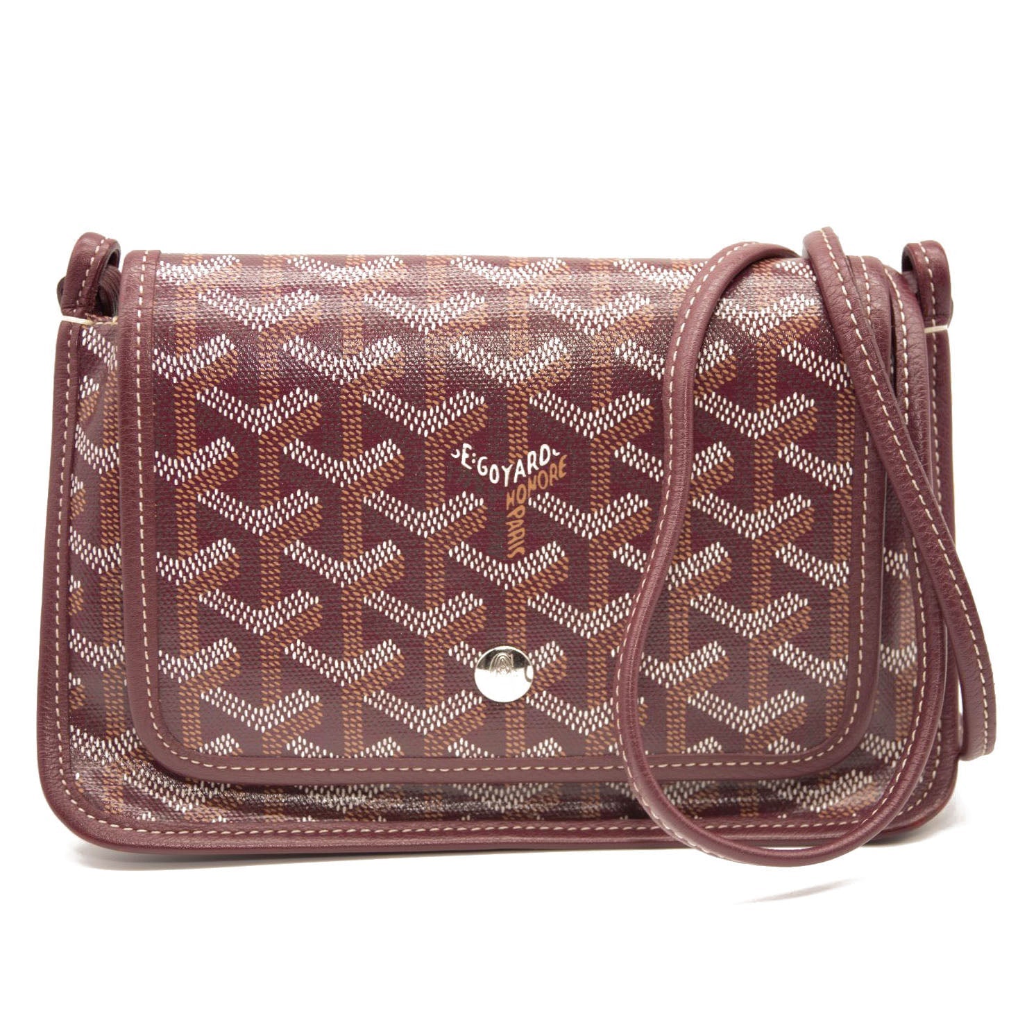 Goyard Goyardine Plumet Wallet Clutch Burgundy