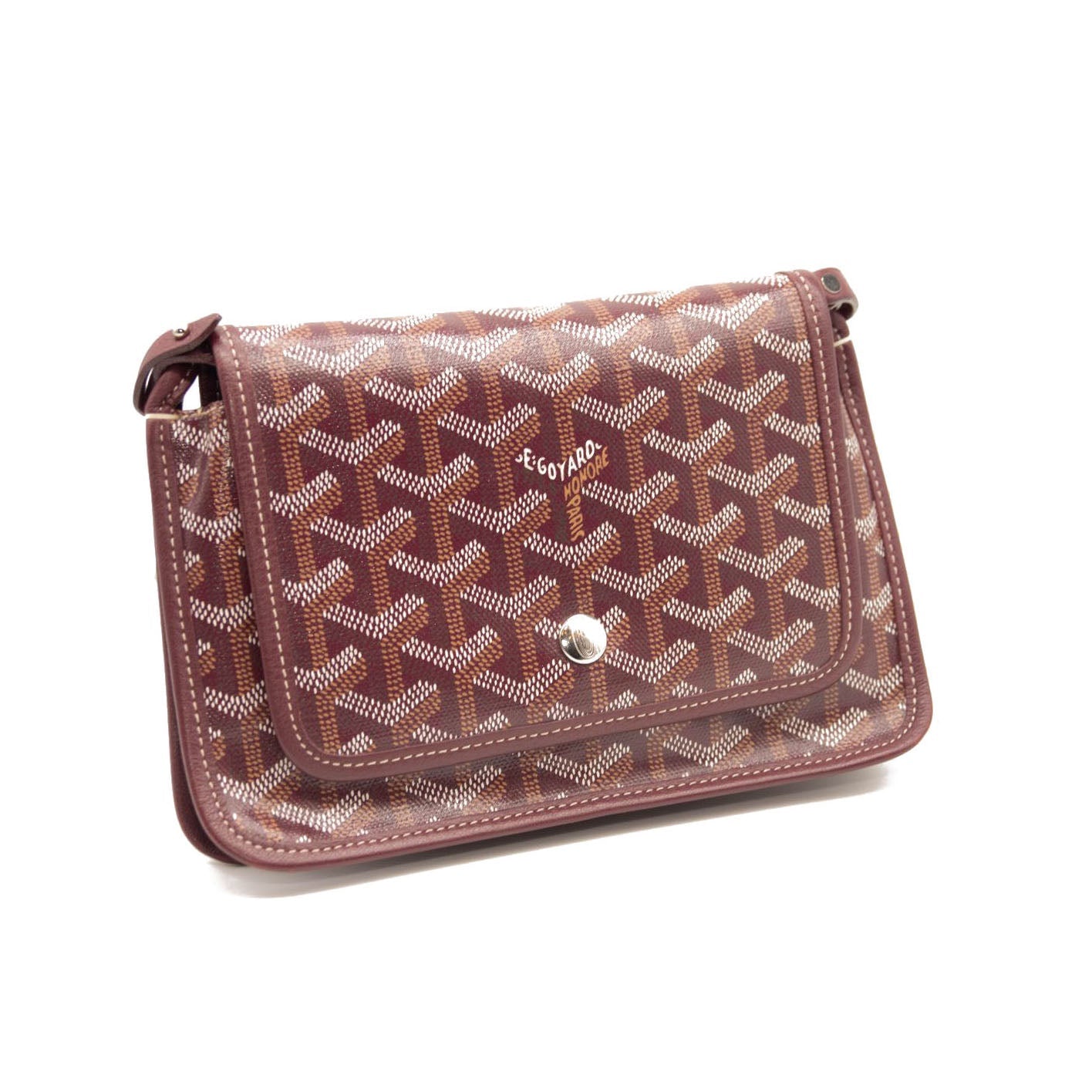 Goyard Goyardine Plumet Wallet Clutch Burgundy