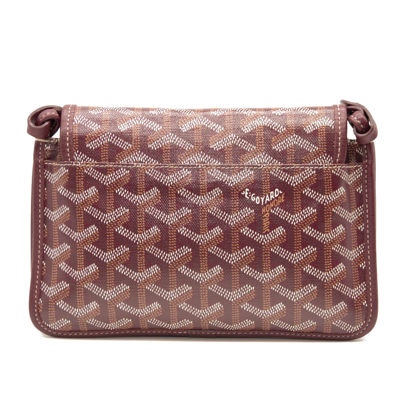 Goyard Goyardine Plumet Wallet Clutch Burgundy