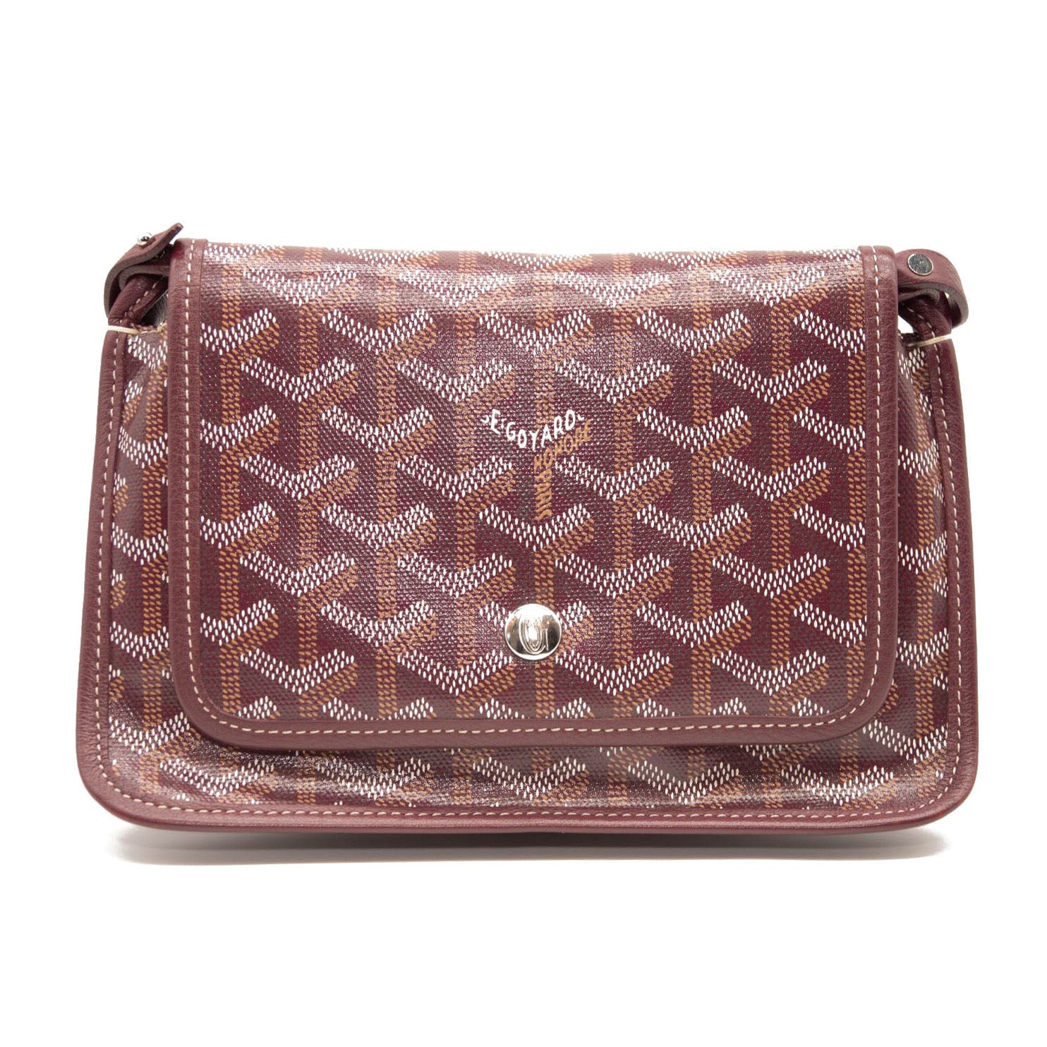 Goyard Goyardine Plumet Wallet Clutch Burgundy