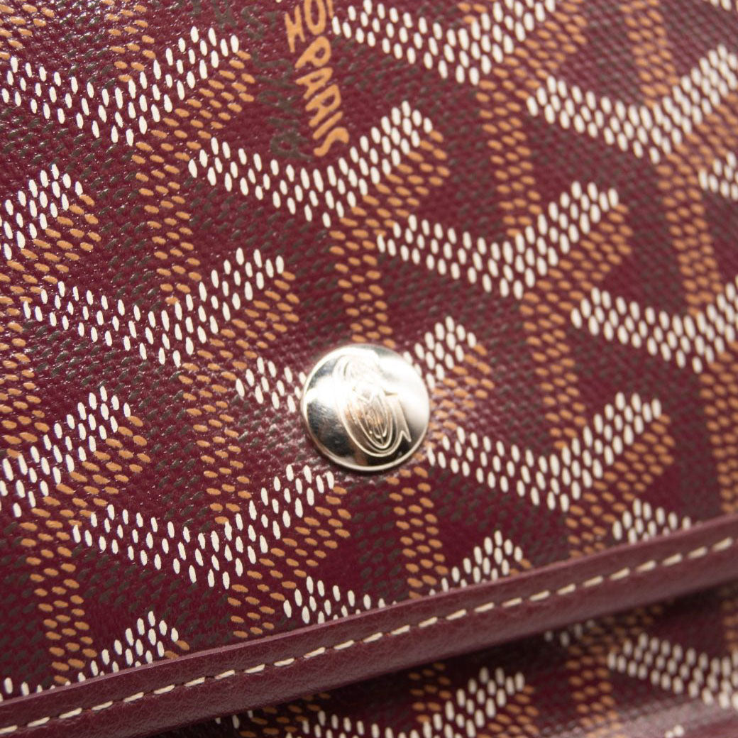Goyard Goyardine Plumet Wallet Clutch Burgundy