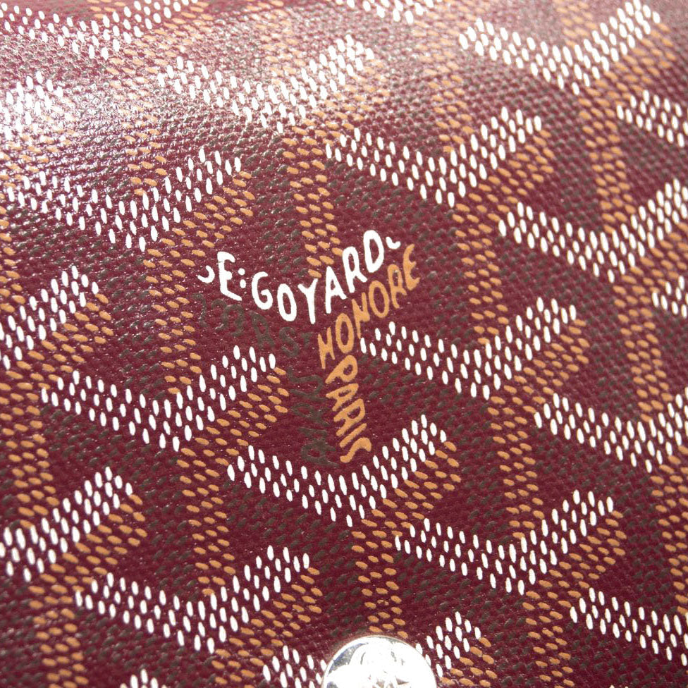 Goyard Goyardine Plumet Wallet Clutch Burgundy