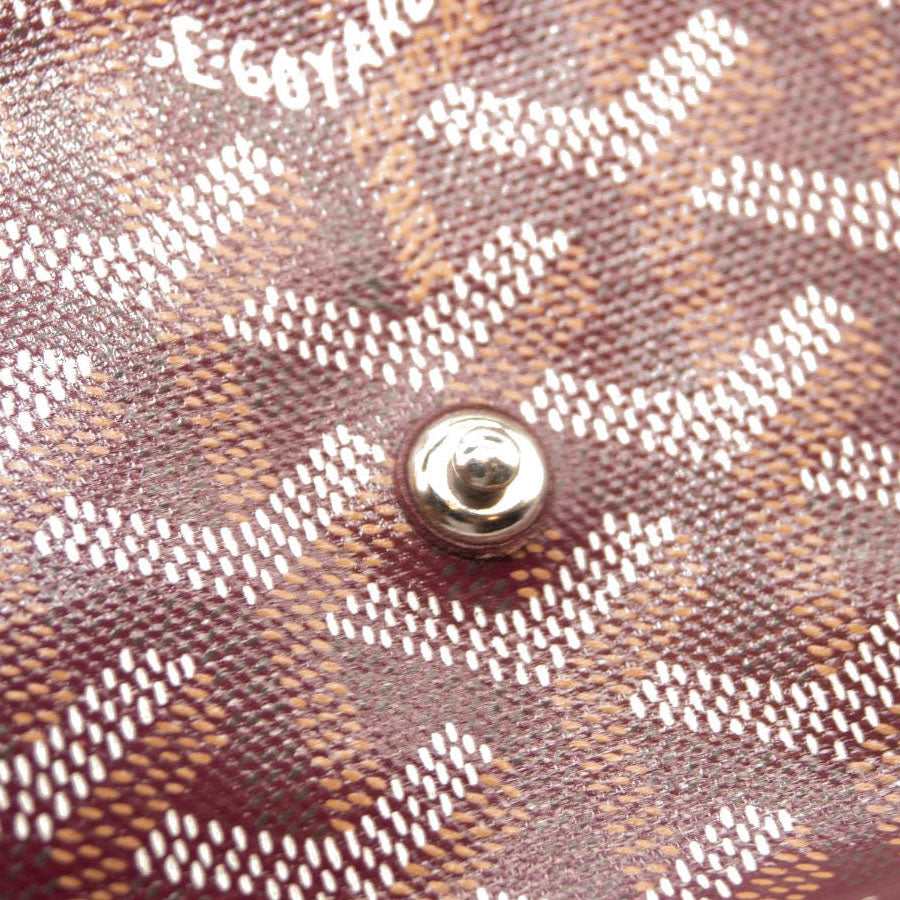 Goyard Goyardine Plumet Wallet Clutch Burgundy