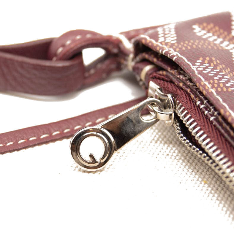 Goyard Goyardine Plumet Wallet Clutch Burgundy