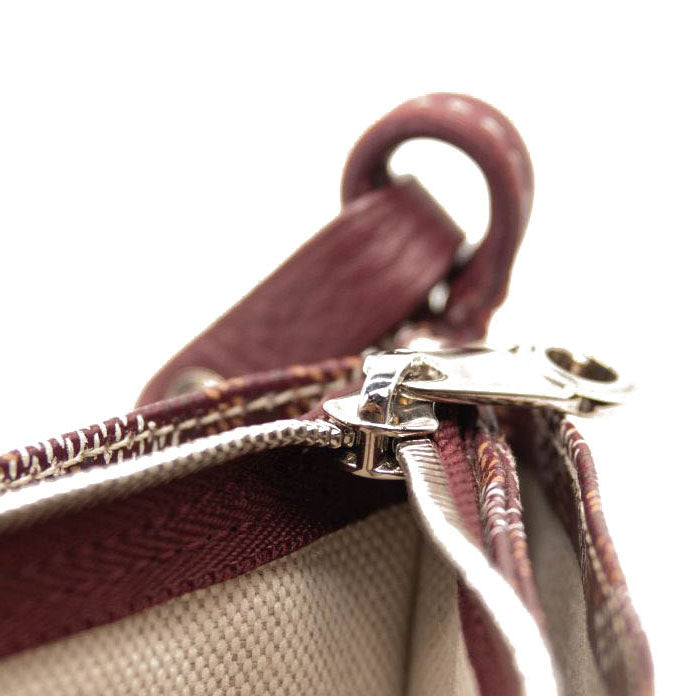 Goyard Goyardine Plumet Wallet Clutch Burgundy