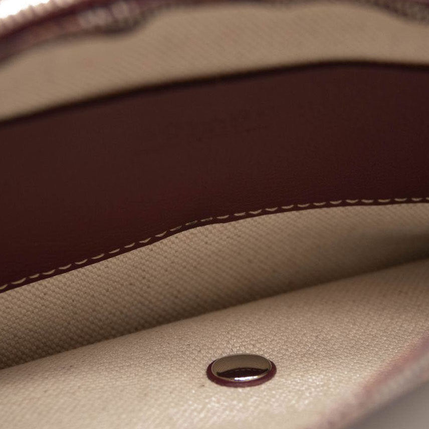 Goyard Goyardine Plumet Wallet Clutch Burgundy