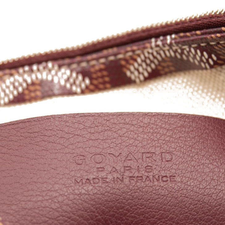Goyard Goyardine Plumet Wallet Clutch Burgundy