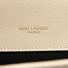 NEW Saint Laurent Monogram Small Envelope Leather Wallet On Chain Mixed Matelasse White