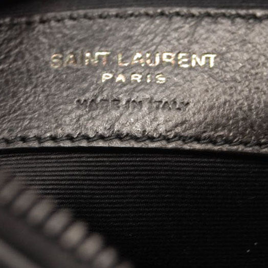 NEW SAINT LAURENT Calfskin Matelasse Monogram Monochrome Lou Camera Bag Black Noir