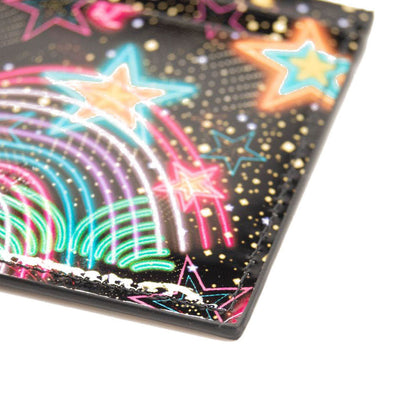 NEW Christian Louboutin Kios Starlight Print Patent Leather Card Holder