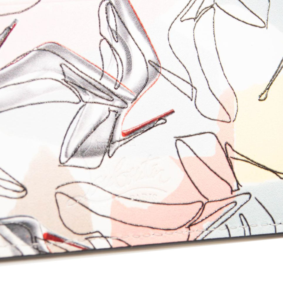 NEW Christian Louboutin Kios Leather Card Case