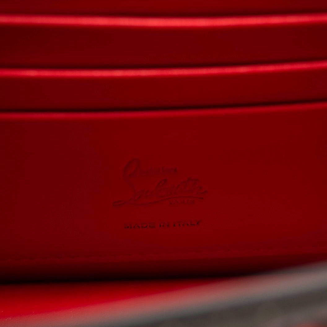 NEW Christian Louboutin Cabata Starlight Patent Leather Clutch Crossbody Chain