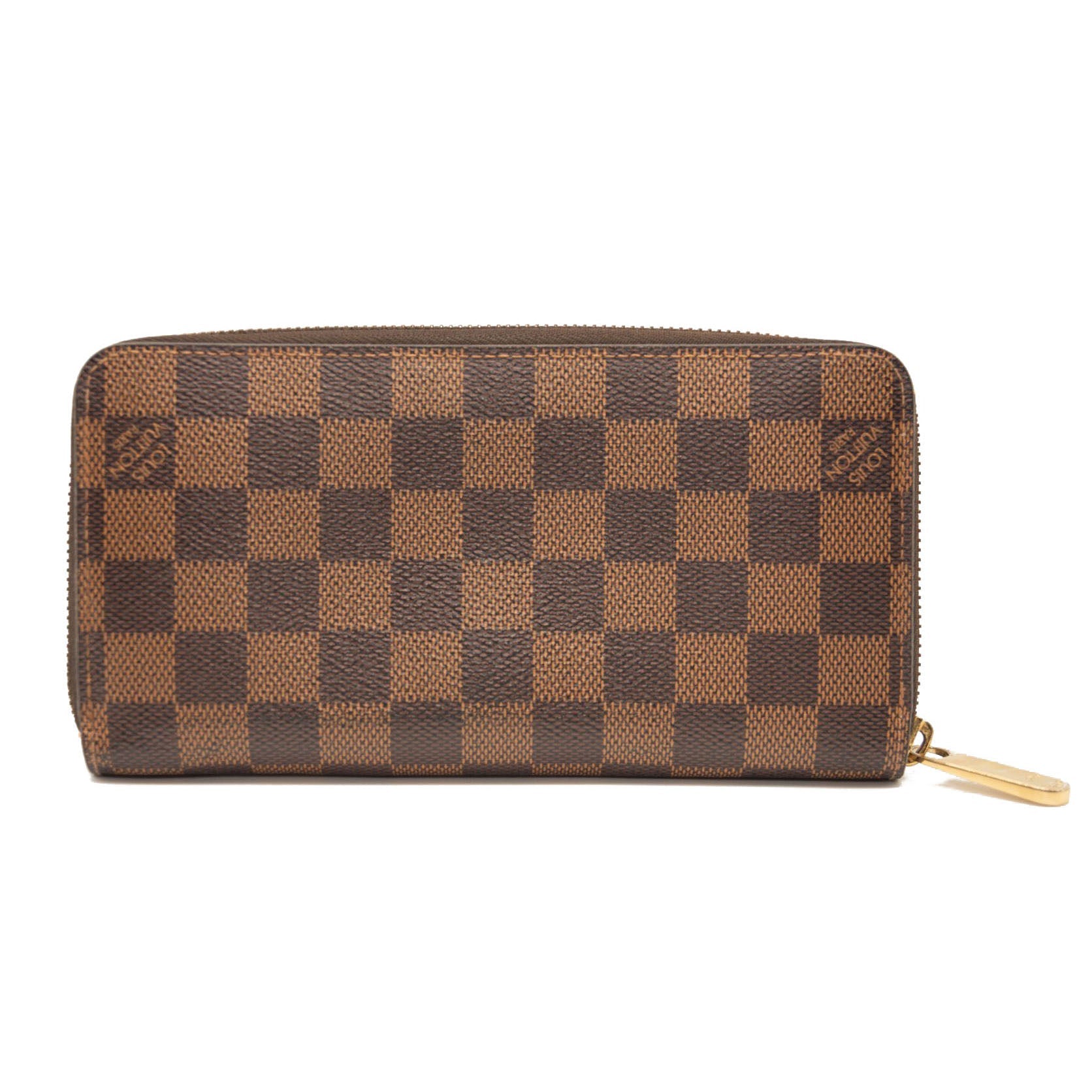 Louis Vuitton Damier Ebene Zippy Wallet Rose Ballerine