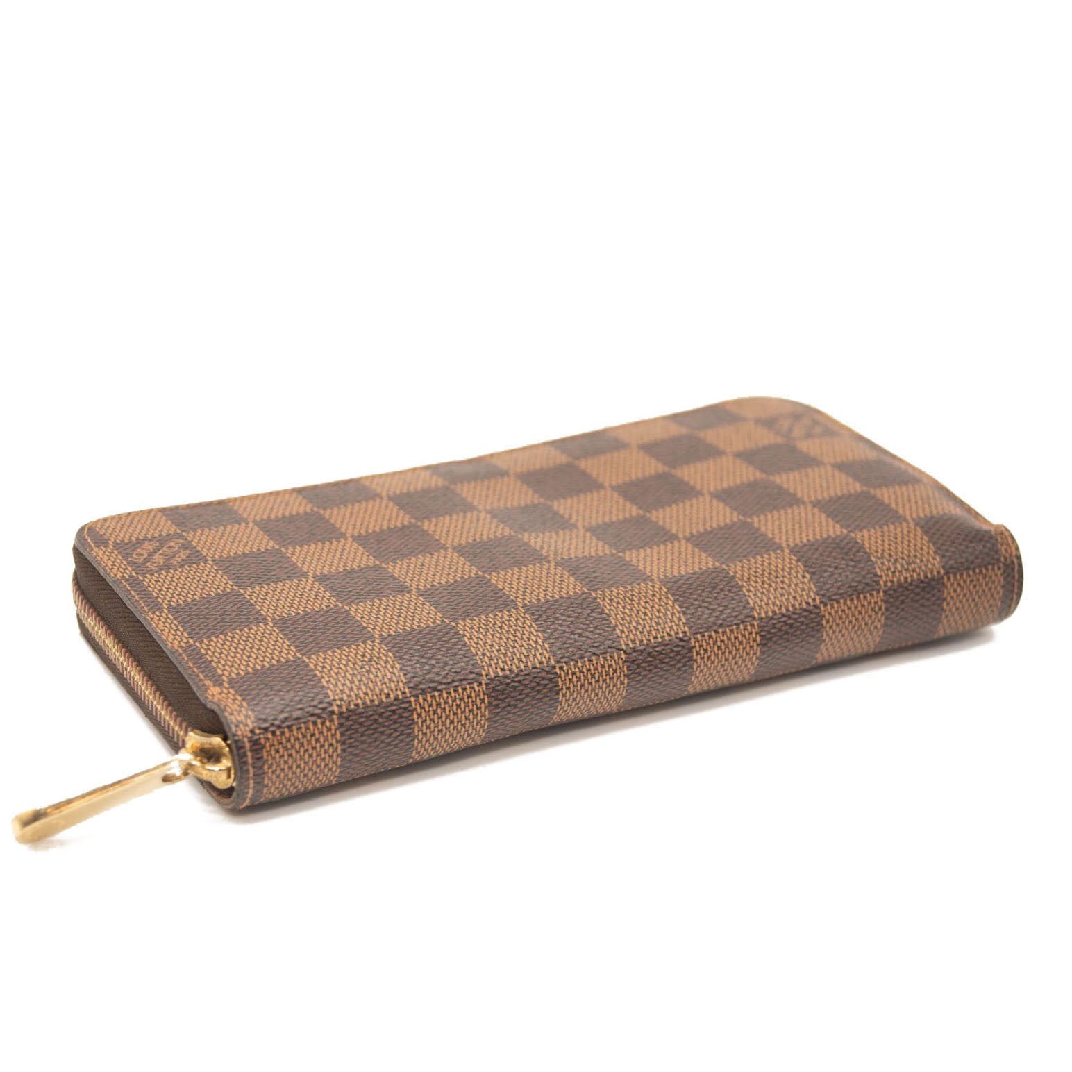 Louis Vuitton Damier Ebene Zippy Wallet Rose Ballerine