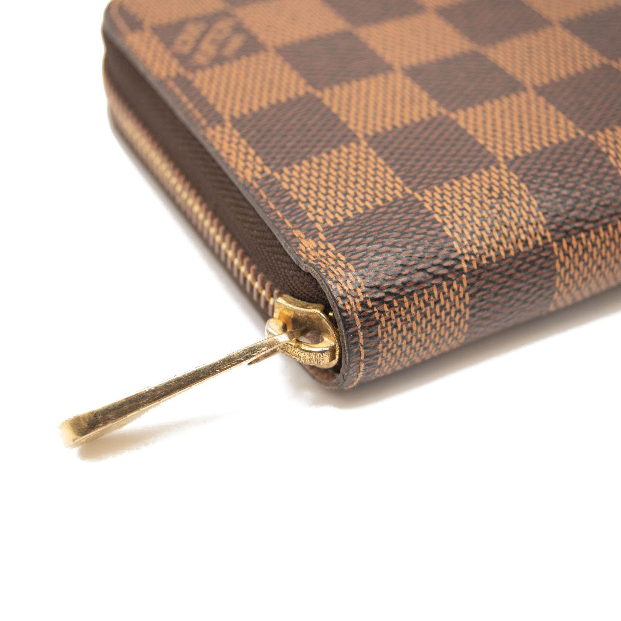Louis Vuitton Damier Ebene Zippy Wallet Rose Ballerine