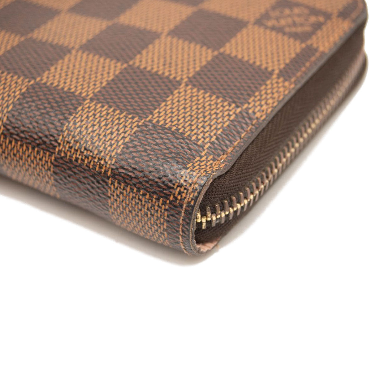 Louis Vuitton Damier Ebene Zippy Wallet Rose Ballerine