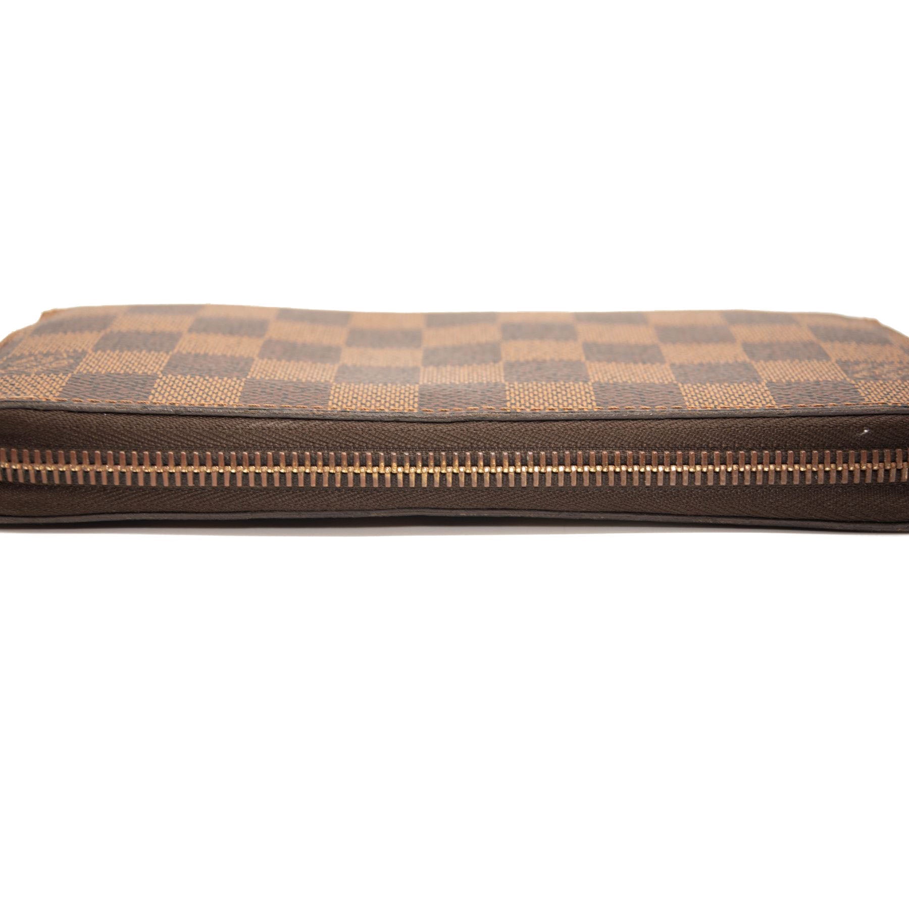 Louis Vuitton Damier Ebene Zippy Wallet Rose Ballerine