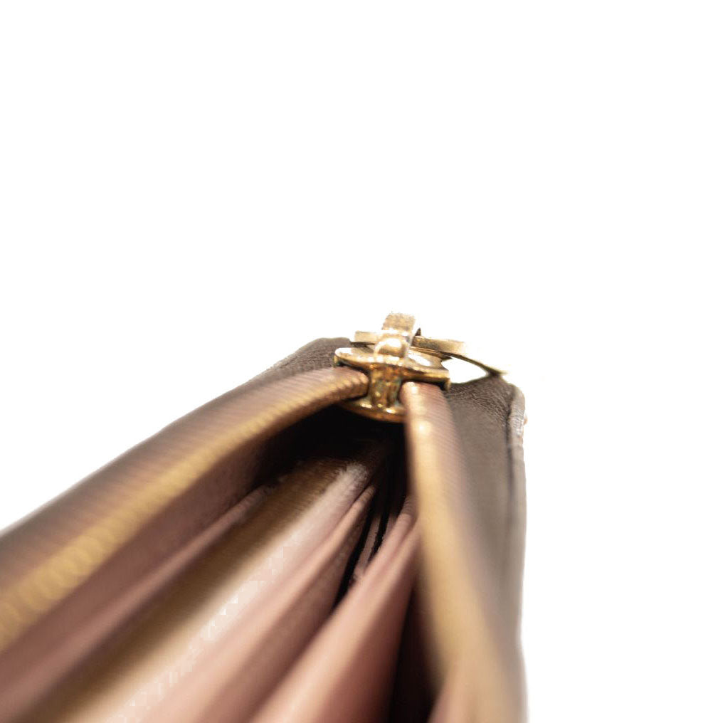 Louis Vuitton Damier Ebene Zippy Wallet Rose Ballerine