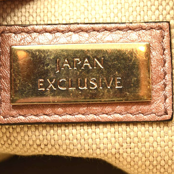 GUCCI Metallic Pebbled Calfskin Small Soho Disco Bag Pink Rose Gold