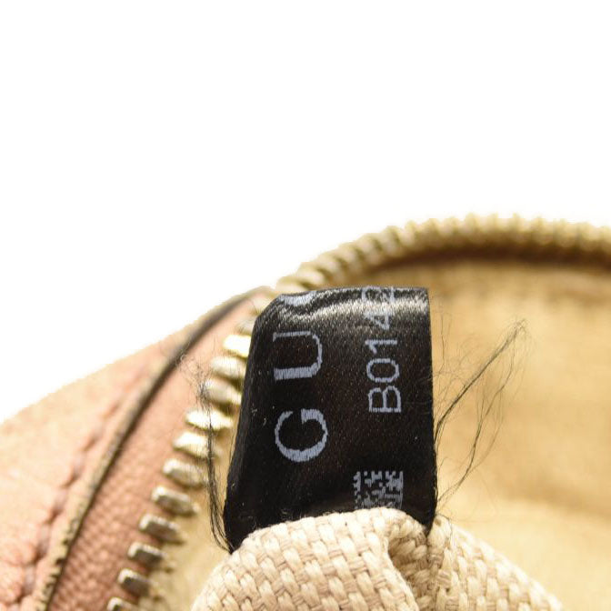 GUCCI Metallic Pebbled Calfskin Small Soho Disco Bag Pink Rose Gold