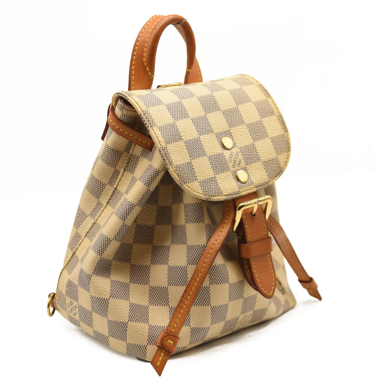 louis vuitton backpack used Used Louis Vuitton Damier Azur Sperone BB Backpack