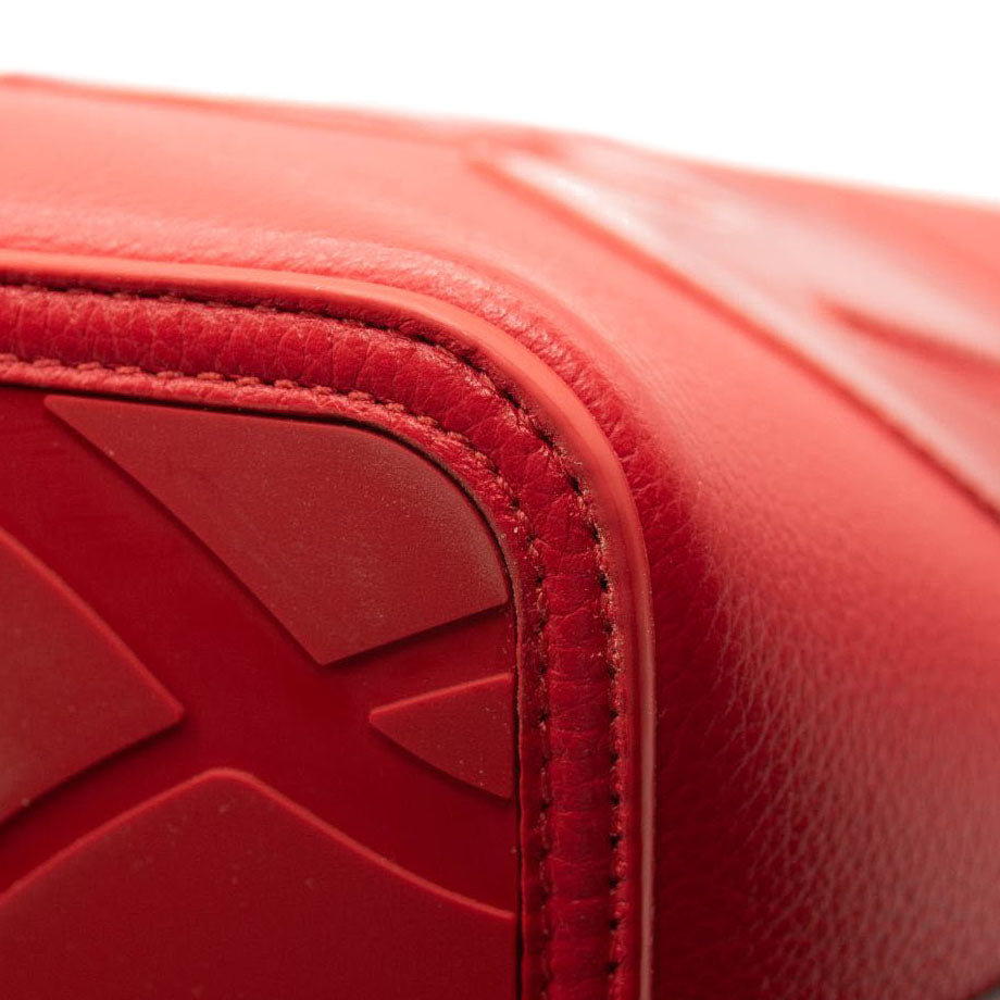 NEW Christian Louboutin Cabata Logo Calfskin Leather Tote Red