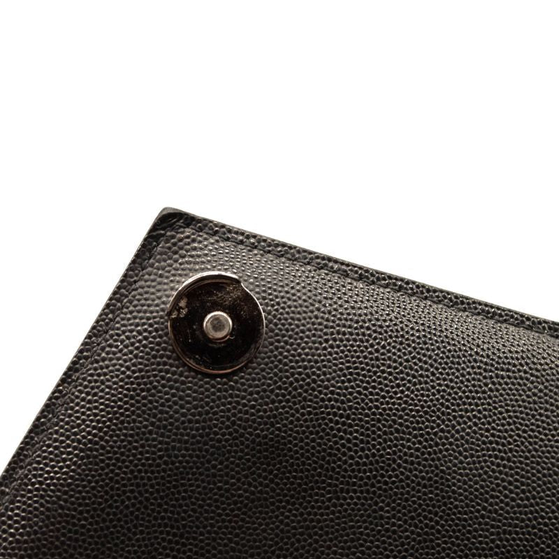 NEW $3050 Saint Laurent Medium Envelope Chain Shoulder Bag Black Noir Mixed Matelasse