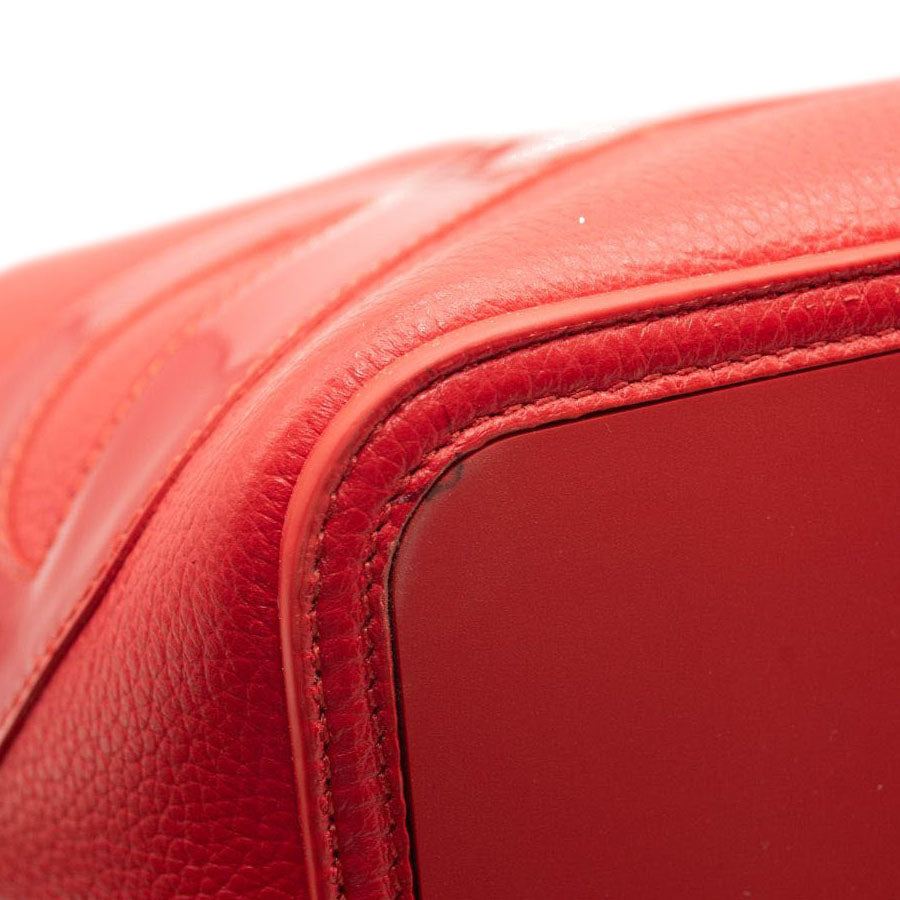 NEW Christian Louboutin Cabata Logo Calfskin Leather Tote Red