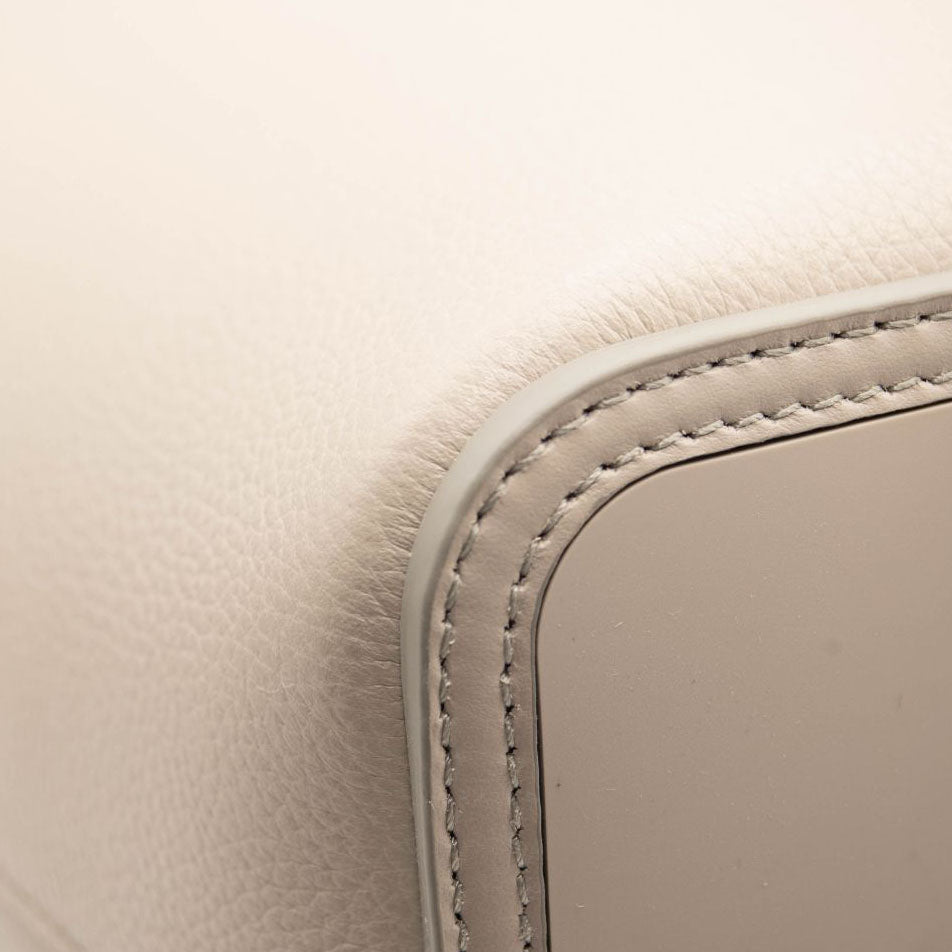 NEW Christian Louboutin Cabata Studded Leather Tote Goose Grey